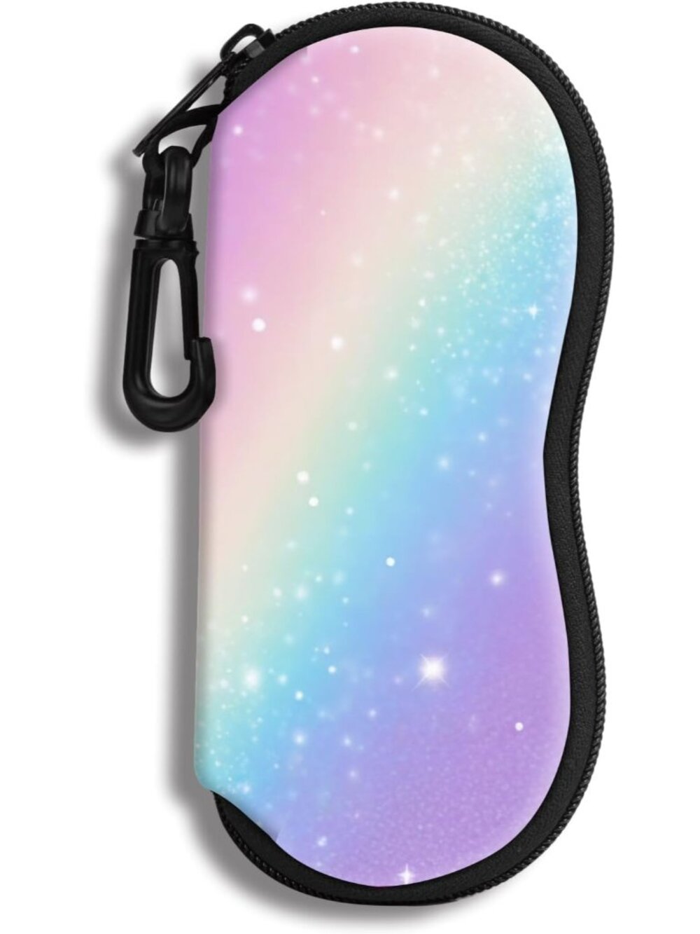 Sunglasses Soft Case Ultra Light Neoprene Zipper Eyeglass Case With Belt Clip